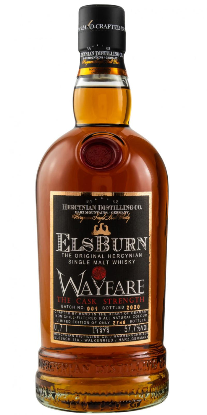 Elsburn The Wayfare Cask Strength, Batch No 001 Hercynian Single Malt Whisky | 700ML