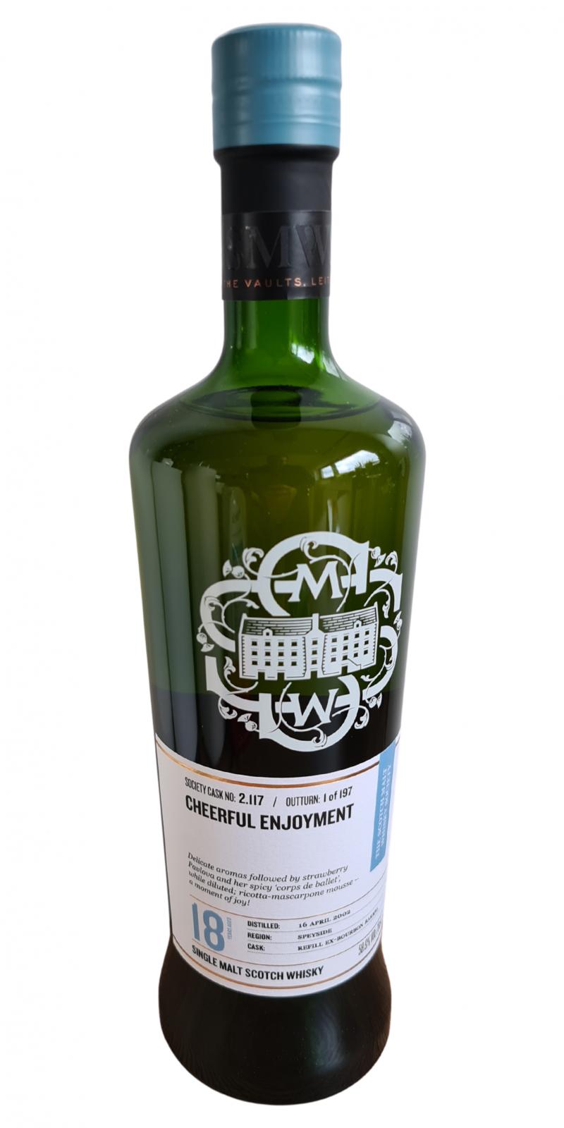 Glenlivet 2002 SMWS 2.117 Cheerful enjoyment 18 Year Old (2020) Release (Cask #2.117) Scotch Whisky | 700ML at CaskCartel.com