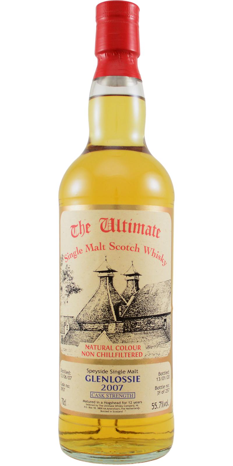 Glenlossie 2007 vW The Ultimate - Cask Strength 12 Year Old (2020) Release (Cask #3957) Scotch Whisky | 700ML at CaskCartel.com