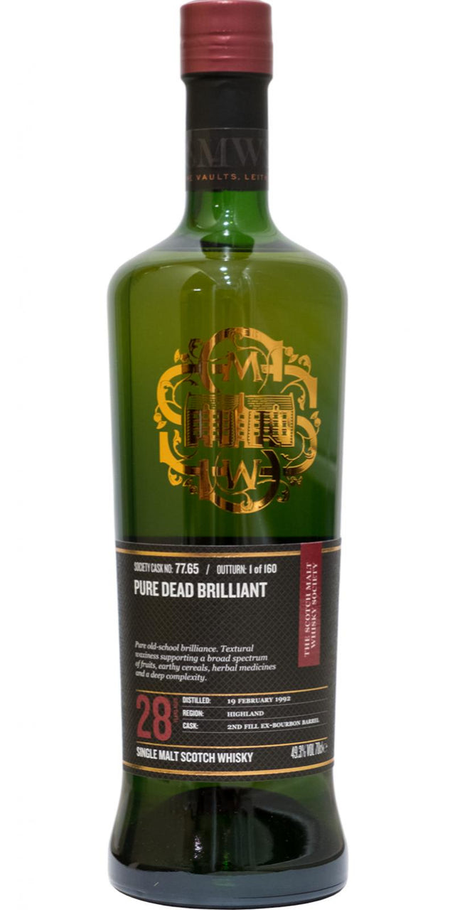 Glen Ord 1992 SMWS 77.65 Pure dead brilliant 28 Year Old (2020) Release (Cask #77.65) Scotch Whisky | 700ML at CaskCartel.com