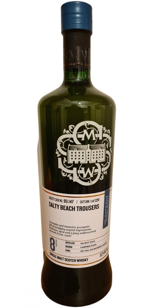 Glen Scotia 2012 SMWS 93.147 Salty beach trousers 8 Year Old (2020) Release (Cask #93.147) Scotch Whisky | 700ML at CaskCartel.com
