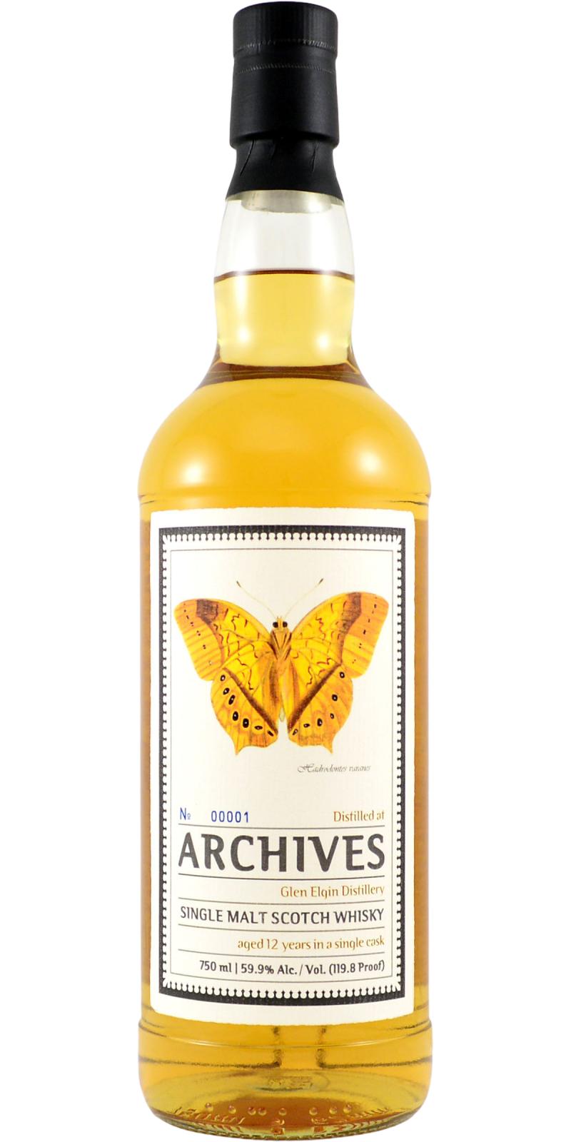 Glen Elgin 2007 Arc Butterflies from the USA 12 Year Old (2020) Release (Cask #3800324) Scotch Whisky at CaskCartel.com