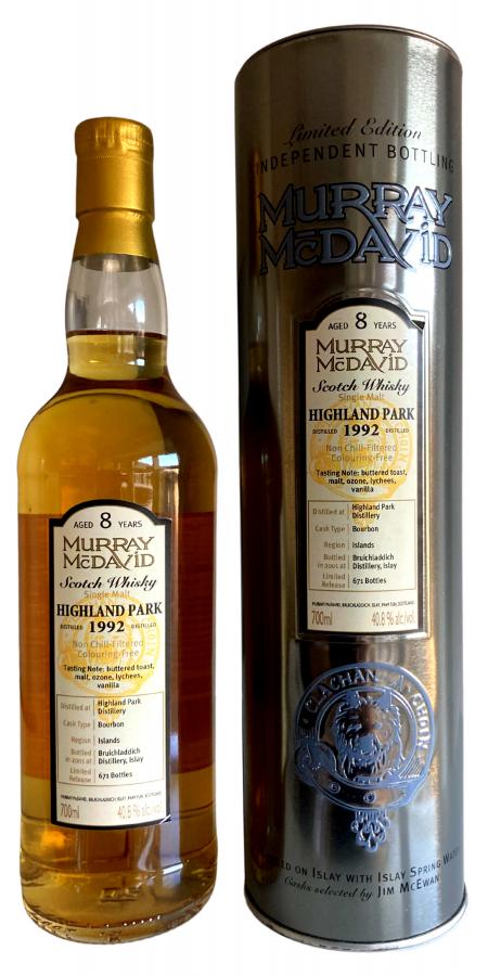 Highland Park Murray McDavid Single Cask 1992 8 Year Old Whisky | 700ML