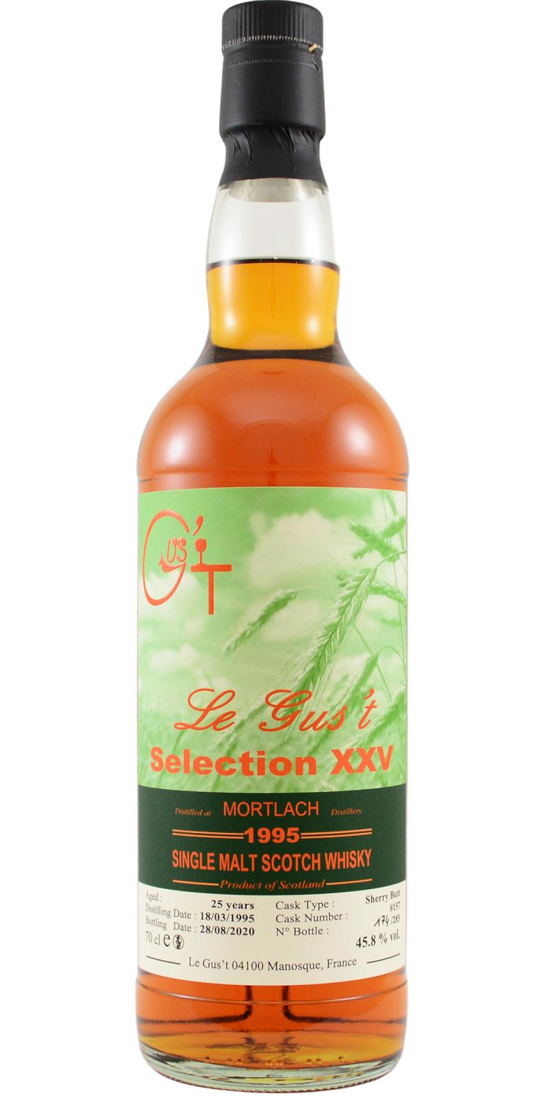 Mortlach 1995 LEG Selection XXV 25 Year Old (2020) Release (Cask #157) Scotch Whisky | 700ML at CaskCartel.com