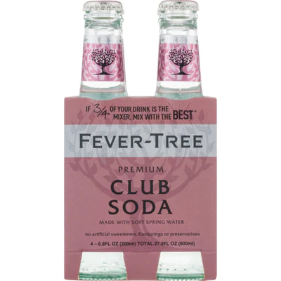 Fever Tree Club Soda | 4X200ML
