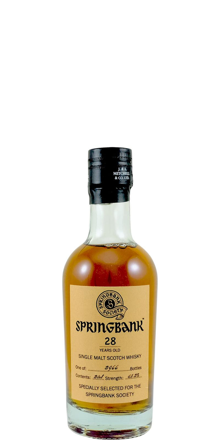 Springbank 2021 Society Bottling 28 Year Old Single Malt Scotch Whisky