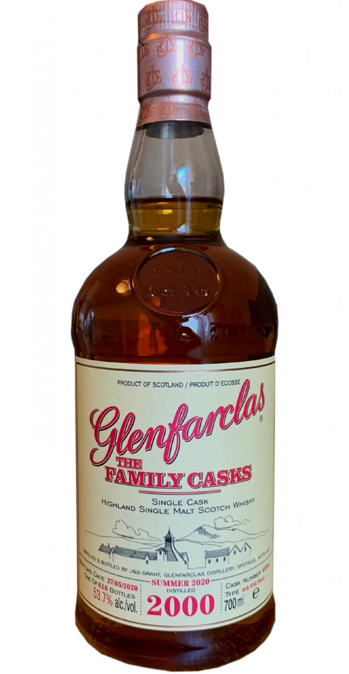Glenfarclas 2000 The Family Casks (Release S20) (2020) Release (Cask #4084) Scotch Whisky | 700ML