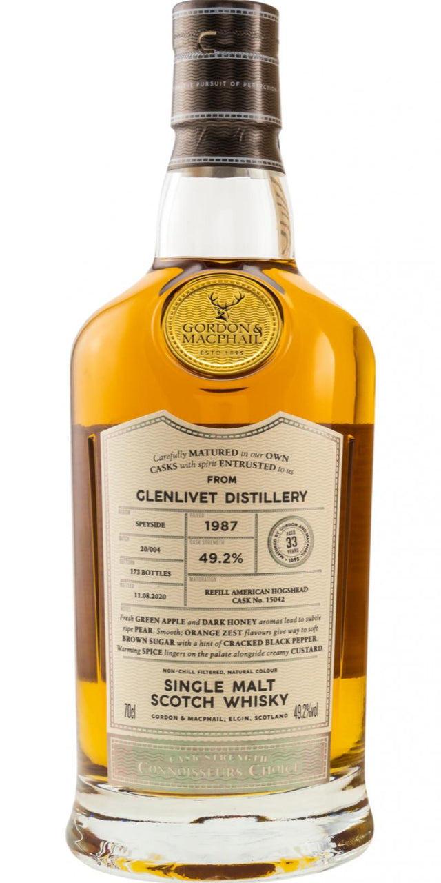 Glenlivet 1987 GM Connoisseurs Choice - Cask Strength 33 Year Old (2020) Release (Cask #15042) Scotch Whisky | 700ML at CaskCartel.com