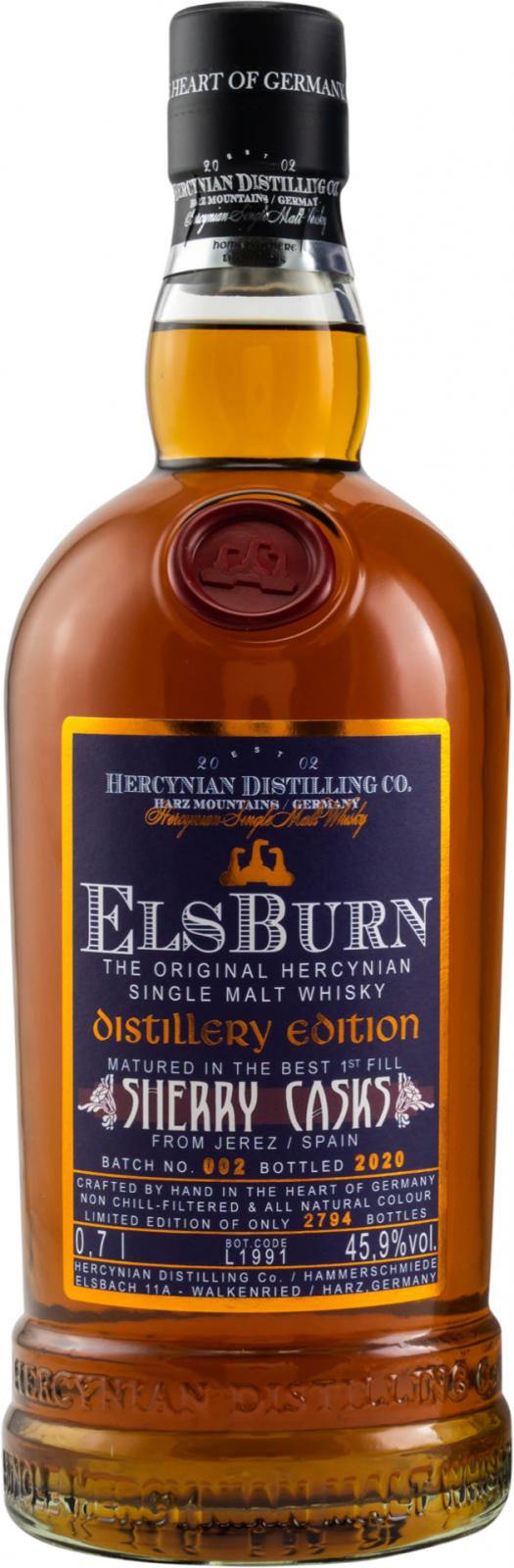 Elsburn Hercynian Sherry Cask, Batch No. 002 Single Malt Whisky | 700ML