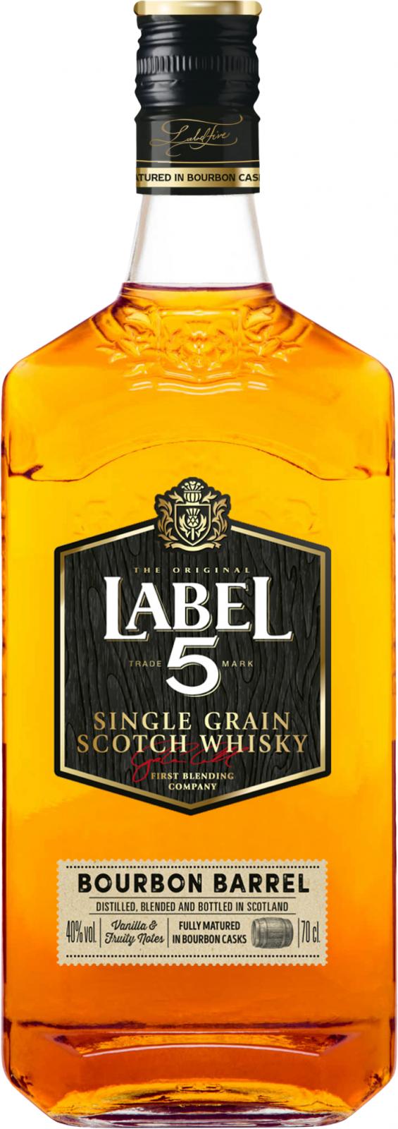 Label 5 Single Grain Bourbon Barrel Scotch Whisky | 700ML