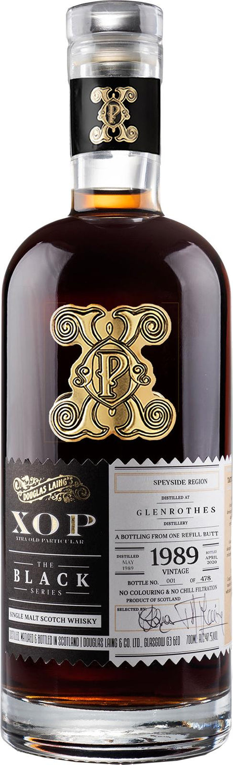 Glenrothes 1989 DL XOP - The Black Series (2020) Release (Cask #DL14056) Scotch Whisky | 700ML at CaskCartel.com