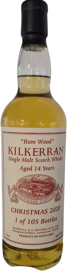 Kilkerran Christmas (2020) 14 Year Old (2020) Release Scotch Whisky | 700ML at CaskCartel.com