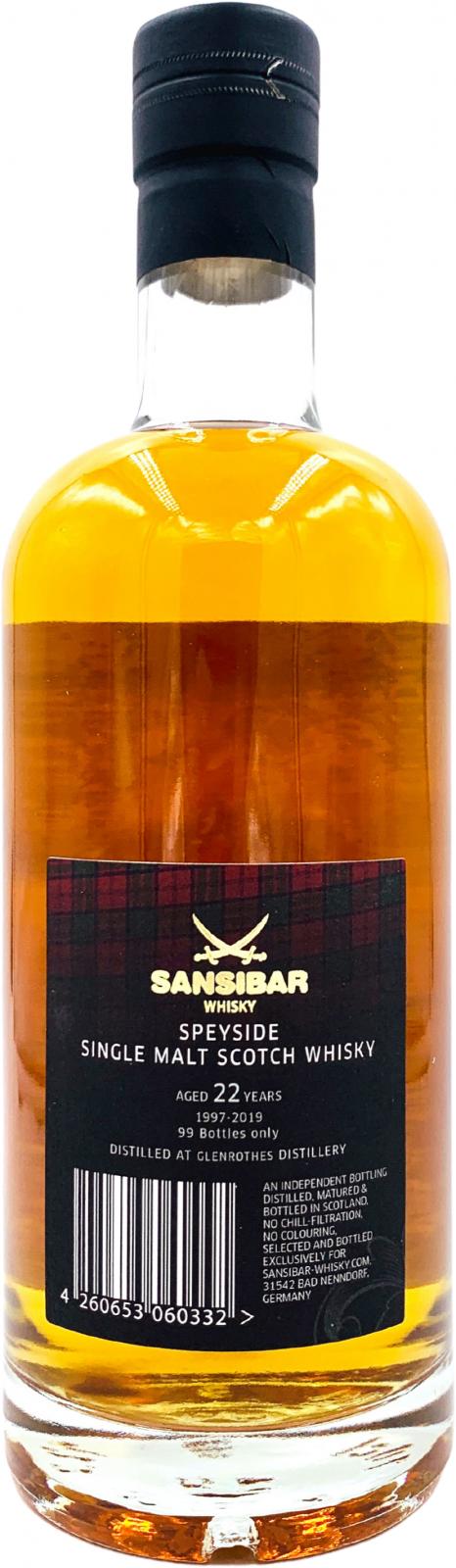 Glenrothes 1997 (Sansibar) The Clans Label 22 Year Old 2019 Release Single Malt Scotch Whisky | 700ML at CaskCartel.com