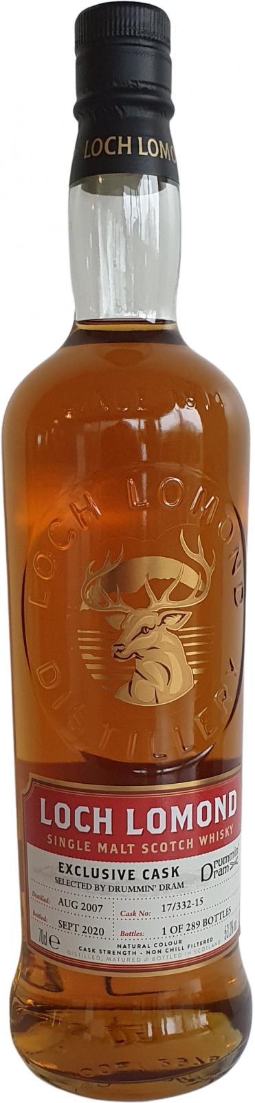 Loch Lomond 2007 Exclusive Cask (2020) Release (Cask #17/332-15) Scotch Whisky | 700ML at CaskCartel.com