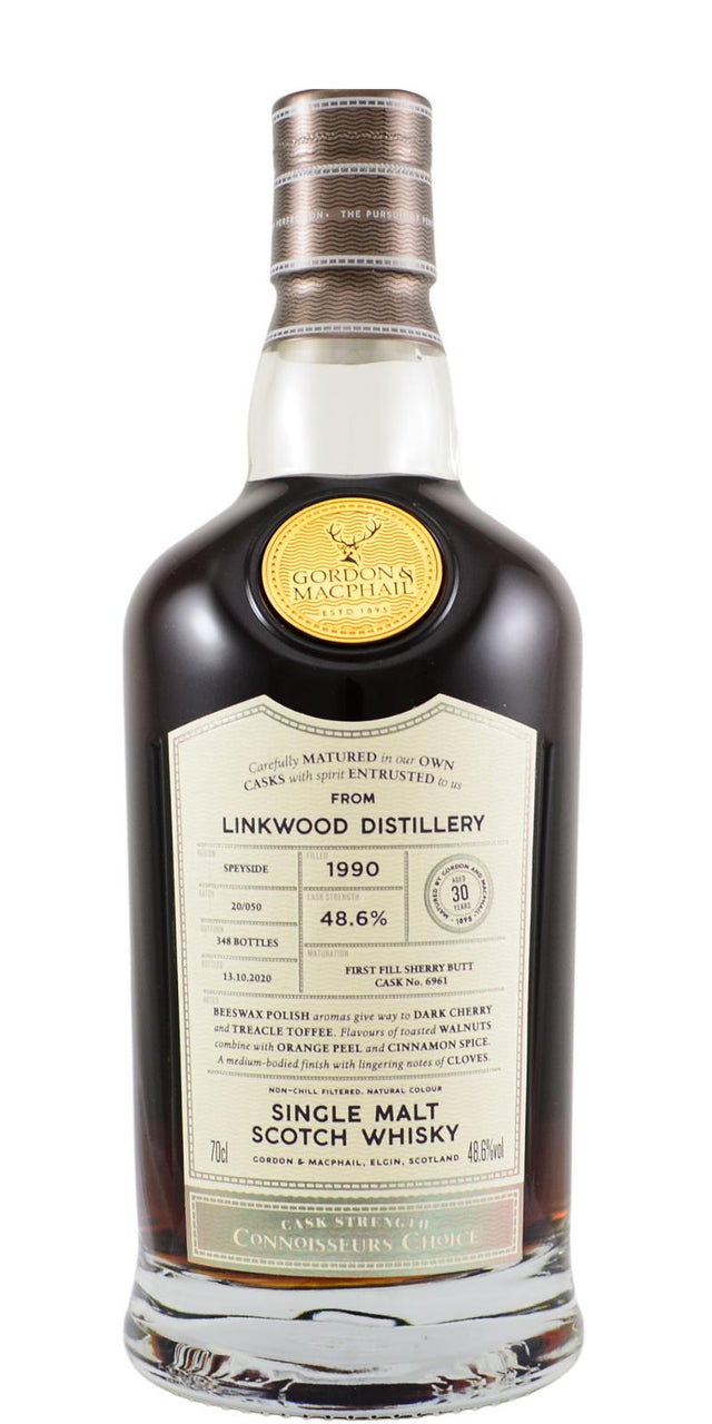 Linkwood 1990 GM Connoisseurs Choice - Cask Strength 30 Year Old (2020) Release (Cask #6961) Scotch Whisky | 700ML at CaskCartel.com