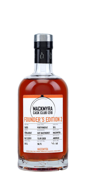 Mackmyra Founder's Edition 2 Cask Club 1218 (2020) Release (Cask #36283) Whisky | 500ML at CaskCartel.com