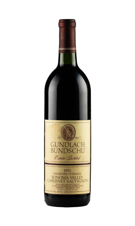 1992 | Gundlach Bundschu | Cabernet Sauvignon at CaskCartel.com