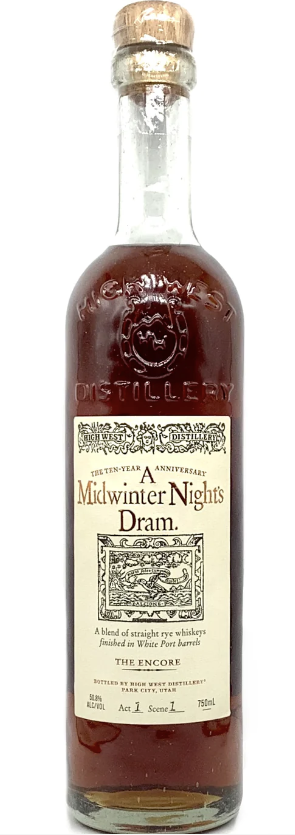 High West A Midwinter Night's Dram The Encore bottle