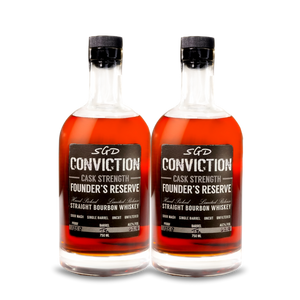 Conviction Founder's Reserve Cask Strength Bourbon Whiskey  (2) Bottle Bundle at CaskCartel.com