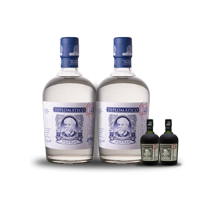 Diplomático Planas Rum (2) Bottle Bundle/ (2) Free 50ml Mini