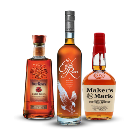 Father's Day Bundle 2023 | Four Roses Single Barrel + Eagle Rare 10 Year Old Kentucky Straight Bourbon Whiskey + Maker's Mark Bourbon Whisky At CaskCartel.com