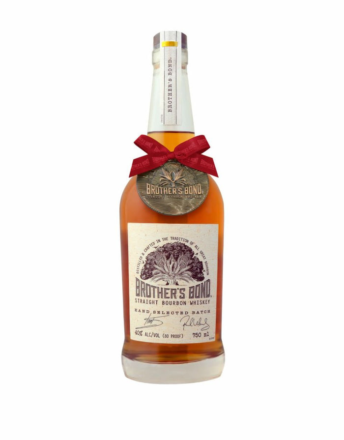 Brother's Bond Straight Bourbon with Limited Edition Holiday Bow Whiskey