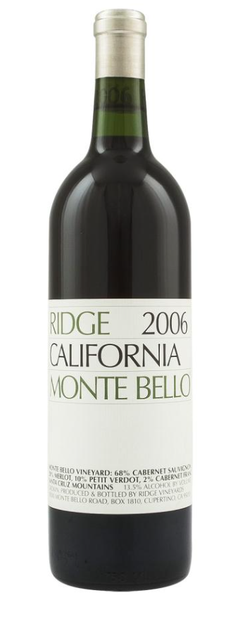 2006 | Ridge Vineyards | Monte Bello Cabernet Sauvignon