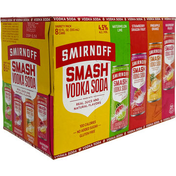 Smirnoff Smash Vodka Variety Pack Cocktail | 8x355ML at CaskCartel.com