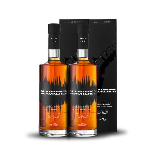 BLACKENED® AMERICAN WHISKEY | LIMITED BATCH 114 | BLACK ALBUM WHISKEY PACK COLLECTORS EDITION AT CASKCARTEL.COM