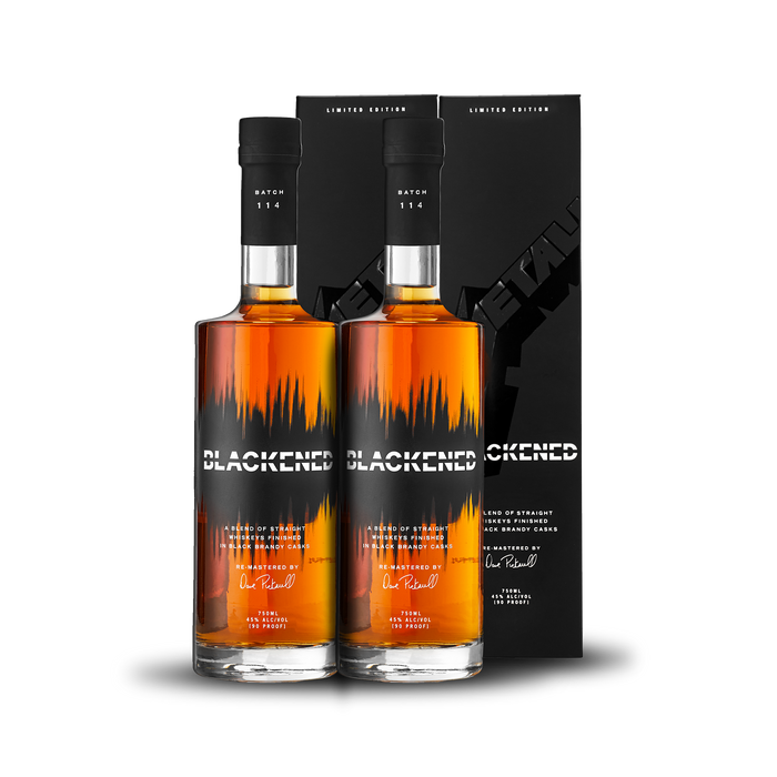 BLACKENED® AMERICAN WHISKEY | LIMITED BATCH 114 | THE BLACK ALBUM WHISKEY PACK COLLECTORS EDITION (2) **Collect One/Drink One**