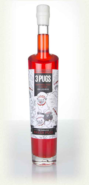 3 Pugs Bakewell Tart Gin Liqueur | 500ML at CaskCartel.com