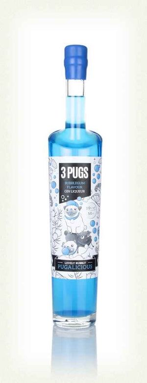 3 Pugs Bubblegum Gin Liqueur | 500ML at CaskCartel.com