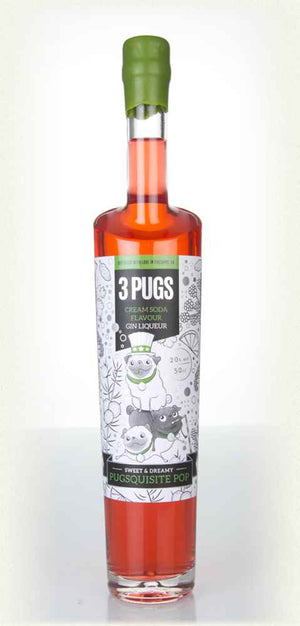 3 Pugs Cream Soda Gin Liqueur | 500ML at CaskCartel.com