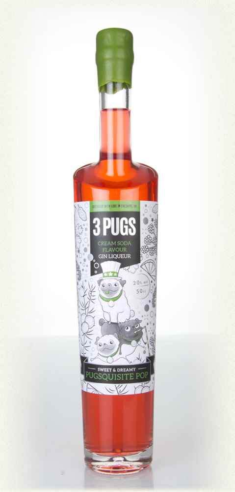 3 Pugs Cream Soda Gin Liqueur | 500ML