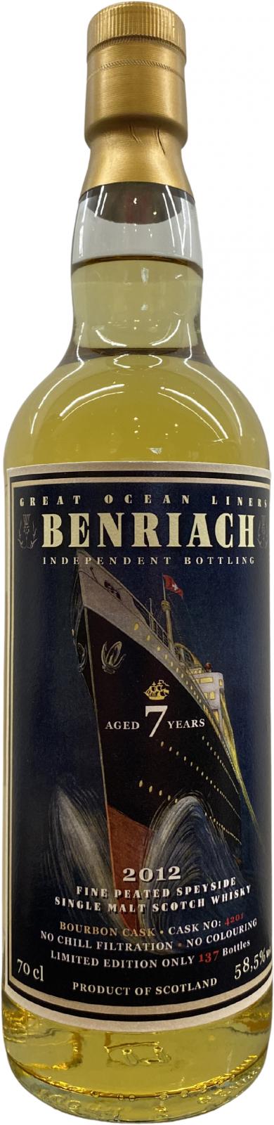 Benriach 2012, 7 Year Old Jack Wiebers Great Ocean Liners Scotch Whisky | 700ML at CaskCartel.com