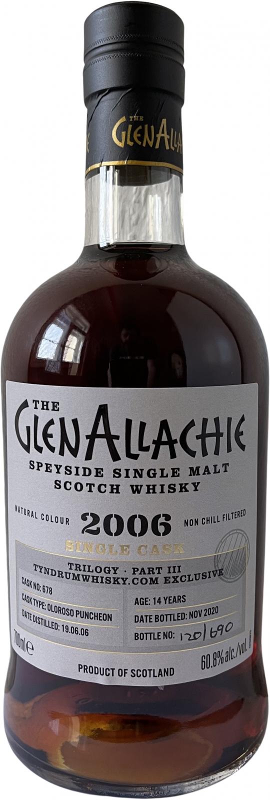 Glenallachie 2006 Trilogy Part III 14 Year Old (2020) Release (Cask #678) Scotch Whisky | 700ML at CaskCartel.com