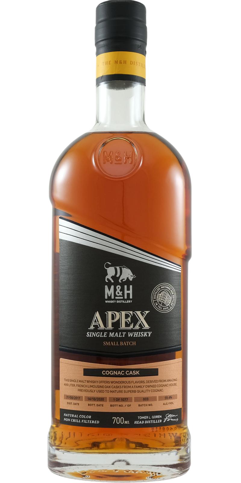 M&H 2017 - APEX Cognac Cask (2020) Release (Batch 003) Whisky | 700ML at CaskCartel.com