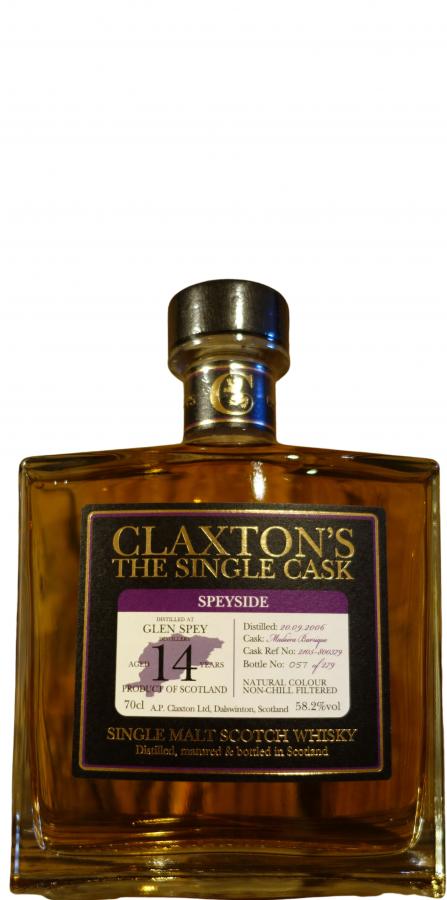 Glen Spey 2006 Cl The Single Cask 14 Year Old (2020) Release (Cask #2105-800379) Scotch Whisky | 700ML at CaskCartel.com