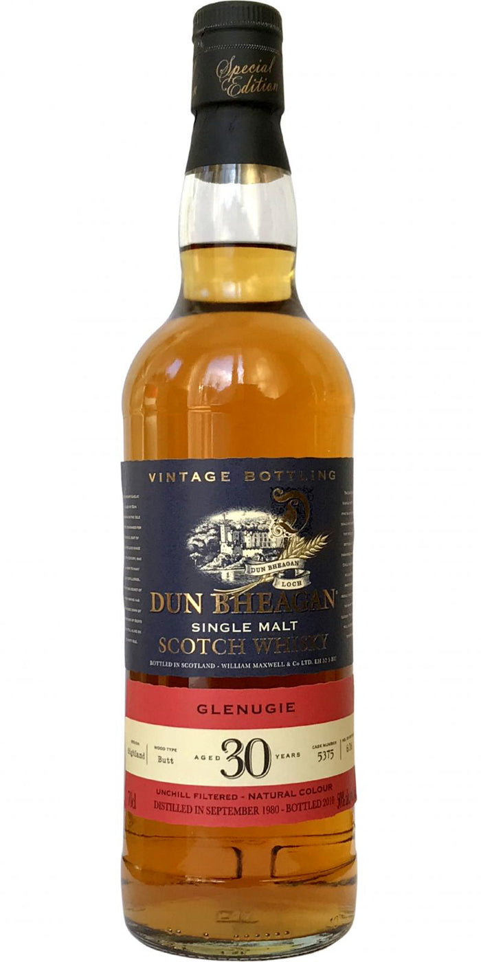 Glenugie 30 Year Old (D.1980, B.2010) Dun Bheagan Scotch Whisky | 700ML