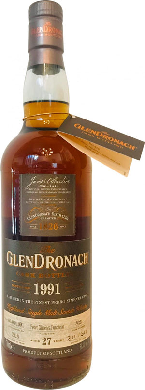 GlenDronach 27 Year Old (D.1991 B.2018) Single Cask # 8024 Scotch Whisky | 700ML at CaskCartel.com