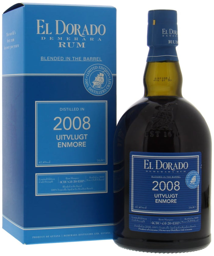 El Dorado 2008 Uitvlugt Enmore Blended in The Barrel Rum | 700ML