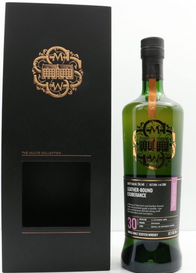 Macallan 1989 SMWS 24.141 Leather-bound exuberance 30 Year Old (2020) Release (Cask #24.141) Scotch Whisky | 700ML at CaskCartel.com