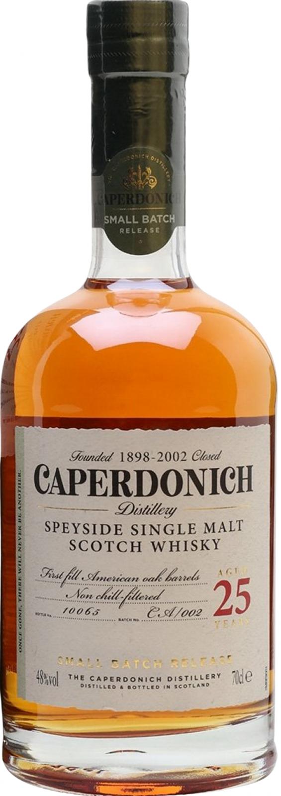 Caperdonich 25 Year Old Smal Batch Release Scotch Whisky | 700ML at CaskCartel.com
