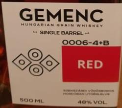 Gemenc RED 2021 Release Single Grain Whisky | 500ML