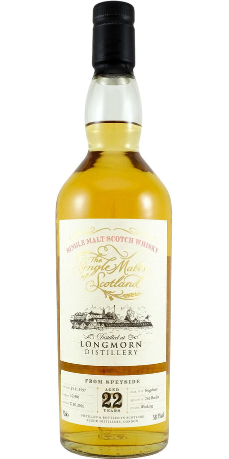 Longmorn 1997 ElD The Single Malts of Scotland 22 Year Old (2020) Release (Cask #163301) Scotch Whisky | 700ML at CaskCartel.com