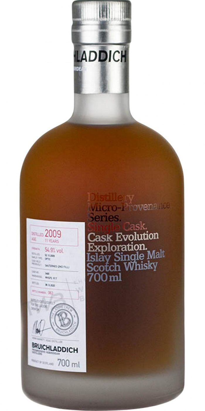 Bruichladdich Micro Provenance Single Cask #3460 2009 11 Year Old Whisky | 700ML