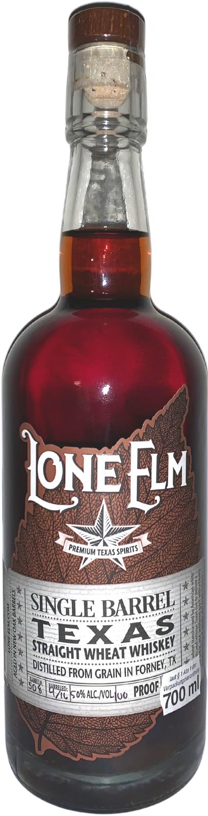 Lone Elm Single Barrel 2019 Release Texas Straight Wheat Whiskey at CaskCartel.com