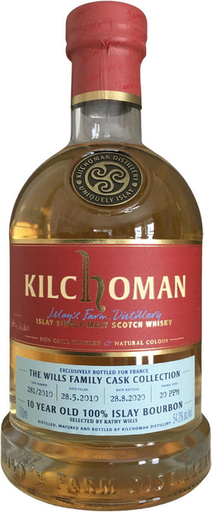 Kilchoman 2010 The Wills Family Cask Collection - Kathy Wills 10 Year Old (2020) Release (Cask #281/2010) Scotch Whisky | 700ML at CaskCartel.com