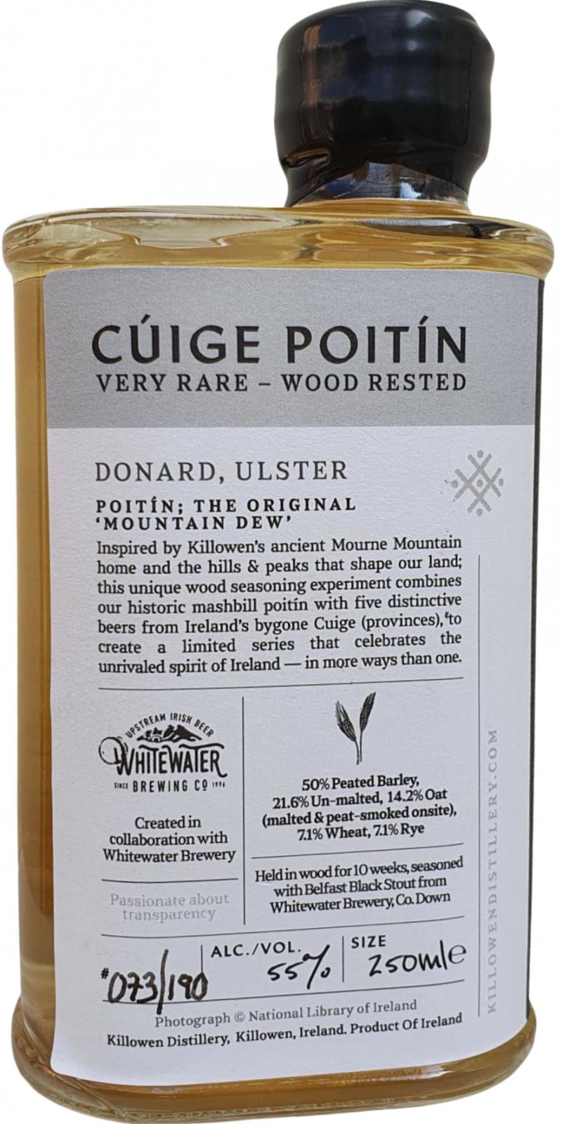 Killowen Donard Cúige 2021 Release Poitin at CaskCartel.com