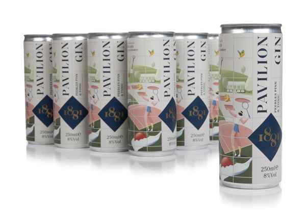 1881 Pavilion Pink Hydro Gin & Tonic | 12x250ML at CaskCartel.com